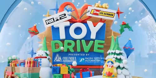 FOX12 Les Schwab Toy Drive 2025
