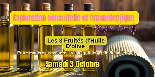 Exploration Sensorielle et Organoleptique Les 3 Fruités d'huile d'olive