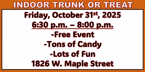 Discover Church's Indoor Trunk or Treat