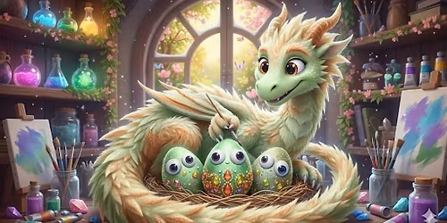 Magical Spring Dragon Egg Making Workshop for children ages 3 - 13 in Poole