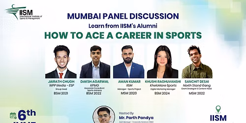 How to Ace a Career in Sports | IISM Alumni Panel Discussion at IISM Campus!