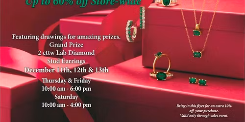 RAM Jewelers Christmas Sale Event 