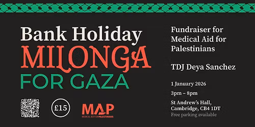 Bank Holiday Milonga for Gaza