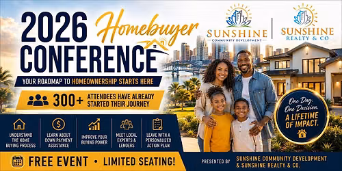 FREE 2026 Homebuyer Conference-Lunch, Credit Help & Down Payment Assistance