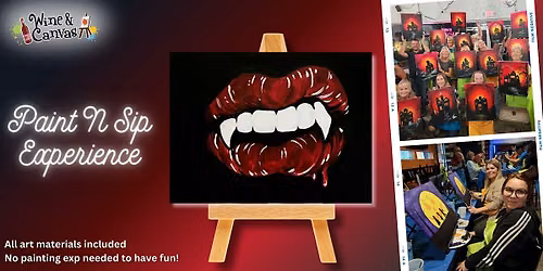 Tampa Paint and Wine \u2013 Vampire\u2019s Kiss