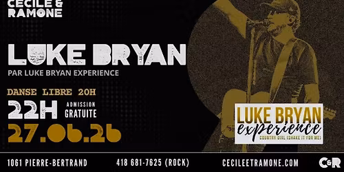 COUNTRY FEST - LUKE BRYAN par THE LUKE BRYAN EXPERIENCE 