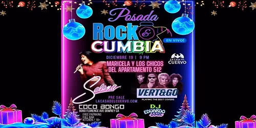 Posada Selena Live Tribute & Rock En Espa\u00f1ol Covers. 2 Live Bands In Downey