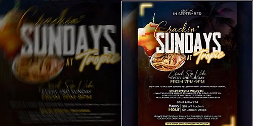 Crackin\u2019 Sundays - Caribbean Seafood Boil Night