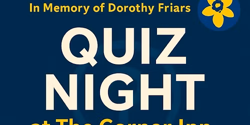 Quiz Night for Dorothy Friars 