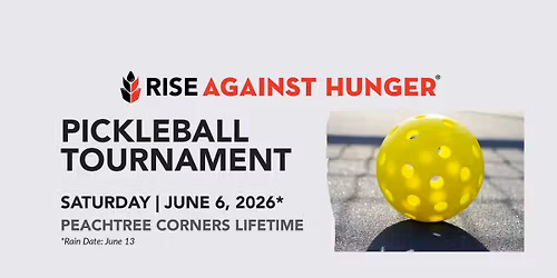 Rise Against Hunger Pickleball Tournament in Georgia