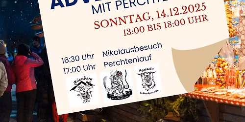 Adventmarkt im Brauhaus Zipf mit Perchtenlauf
