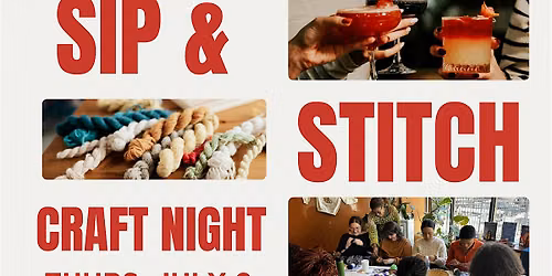 Sip & Stitch at Dilly Dally