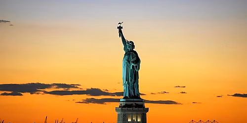 NYC: Sunset Skyline Cruise around Statue of Liberty