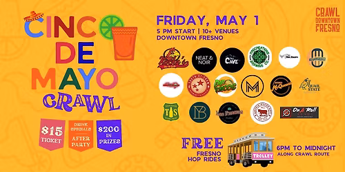 Crawl Downtown: Cinco de Mayo Bar Crawl