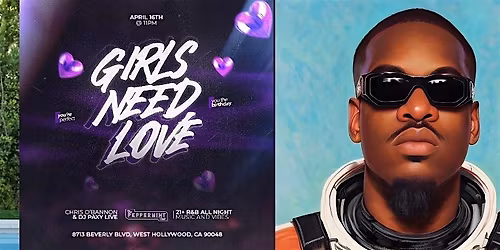 Peppermint Club \u201cGirls Need Love\u201d R&B Thursday -EKE + RADIO BASE + O\u2019BANNON