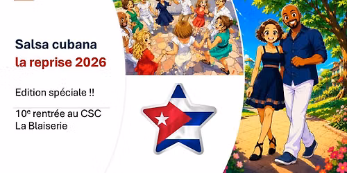 Salsa cubana, la reprise 2026 (et la 10e rentrée!)