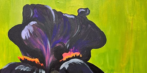 Sip & Paint Rachel's Black Iris - BYOB and Free Parking