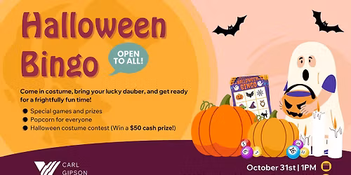 Halloween Bingo (Open to all)