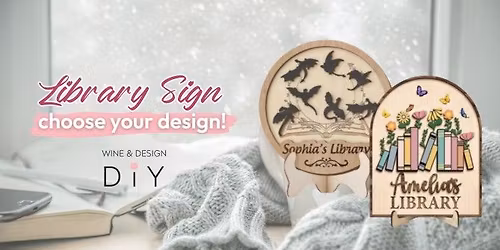 📚 CUSTOM Library Sign DIY Workshop - Great 🎁 idea!