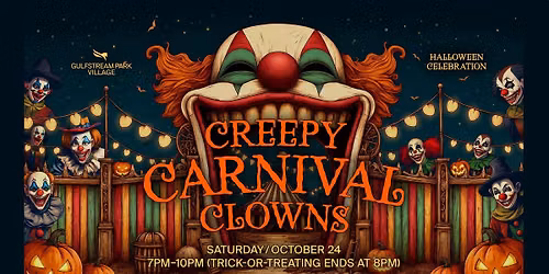 Creepy Carnival Clowns Halloween Celebration