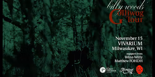 billy woods: Gilliwog Tour at the Vivarium