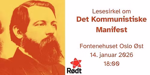 Les det kommunistiske manifest med R\u00f8dt Gamle Oslo