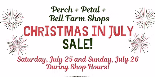 Christmas in July Sale 
