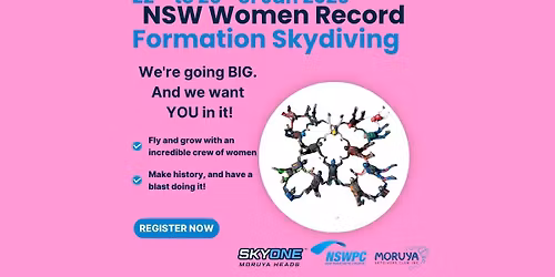 NSW Women Record Formation Skydiving 