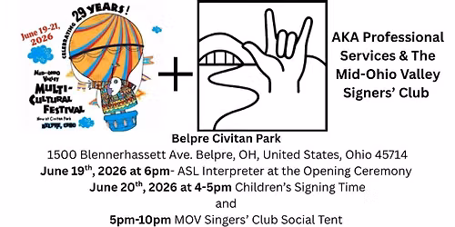 MOV Multi-Cultural Festival and MOV Signers' Club Children's Signing Time