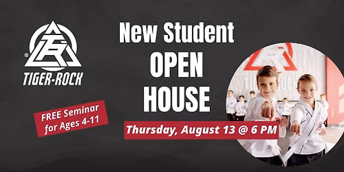 New Student OPEN HOUSE @ Tiger-Rock Omaha