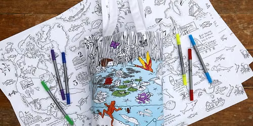 \u201cPond\u201d Theme Tote Endless Coloring - $25