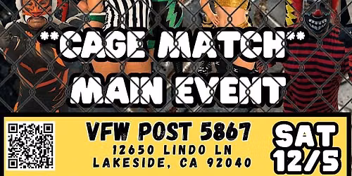 Micro Pro Wrestling CAGE MATCH!! Little Luchas @ VFW POST 5867