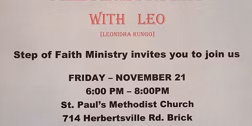 Albania Night with Leo. Step of Faith Ministry. St. Paul's Brick, NJ