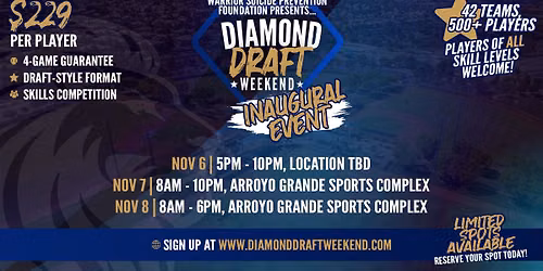 Diamond Draft Weekend - Inaugural Event