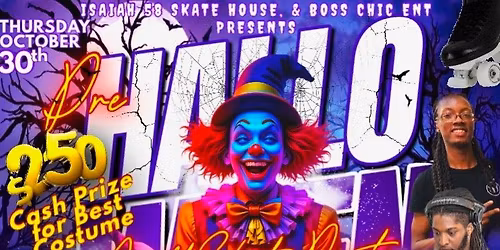 Halloween costume skate party