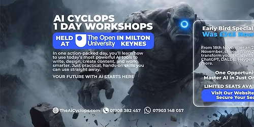 AI Cyclops Workshop \u2013 Learn ChatGPT-5 and AI Tools in One Day (Milton Keynes)