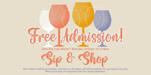 Gem City Luxe Market Presents: An Evening Sip & Shop Experience