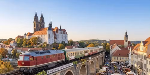 Weinfest Express von Aschersleben zum Weinfest Mei\u00dfen \u00fcber Bernburg, Halle und Leipzig