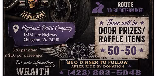 Benefit Ride for Highlands Ballet Company