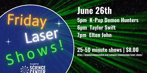 Friday Night Laser Shows: K-Pop, Swift, Elton John