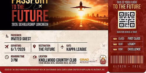 GRAD Foundation Presents 2026 Scholarship Luncheon: Passport to the Future