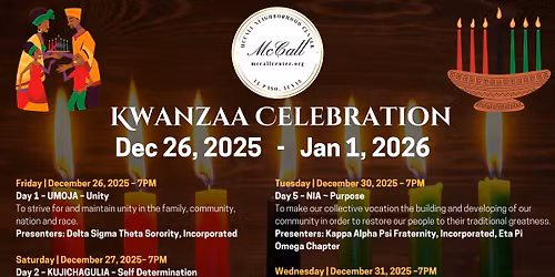 2025 Kwanzaa Celebration and Observance