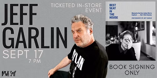 Jeff Garlin signs Best Seat in the House: Moments No One Asked...