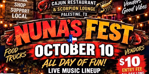 Nunas cajun music Fest 2026
