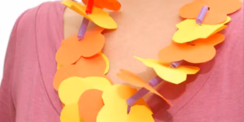 Let\u2019s Craft! Garland Necklaces in the Little Red Schoolhouse