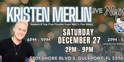 Kristen Merlin LIVE at Neptune Grill