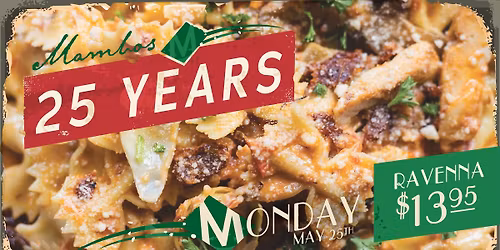 Mambo\u2019s 25th Anniversary: Ravenna Throwback Night