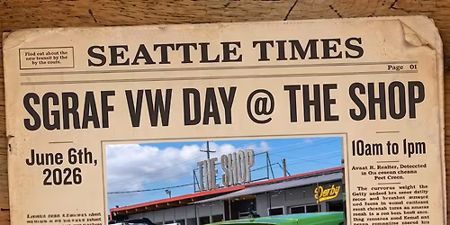 SGRAF VW Day @ The Shop