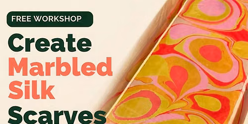 Create a Marbled Silk Scarf at the Sunday Commons Market!
