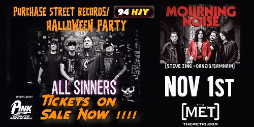 Purchase St. Records Halloween Party: All Sinners - Mourning Noise - Pink (Acoustic) - Sunday, 11.1!